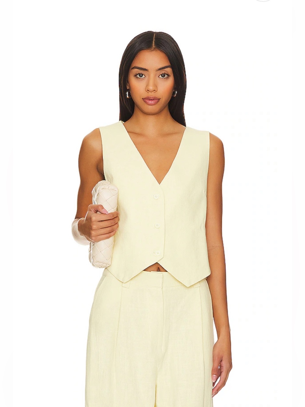 Lioness Leo Vest in Butter Yellow